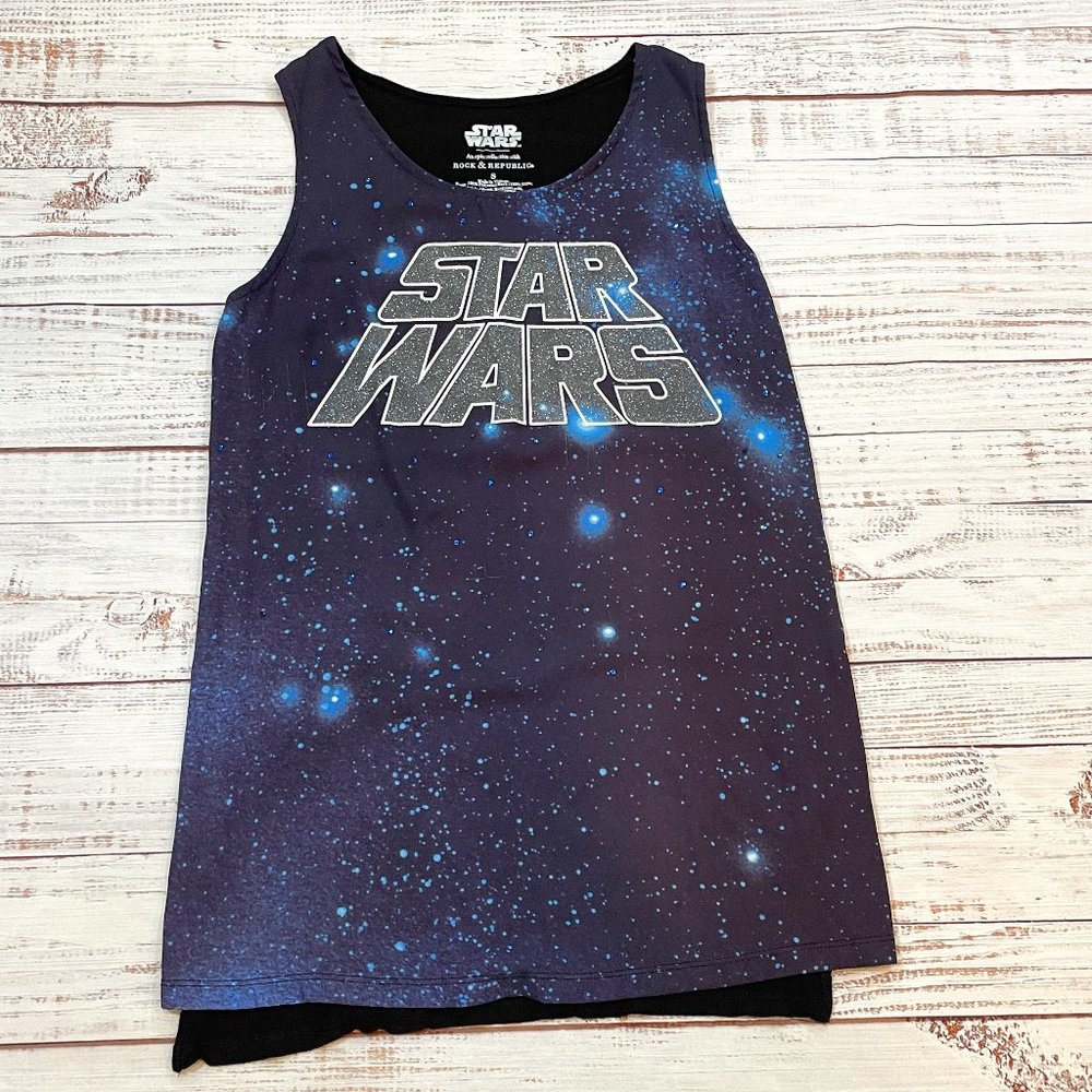 Women's Rock & Republic Star Wars Embellished Flowy Tank